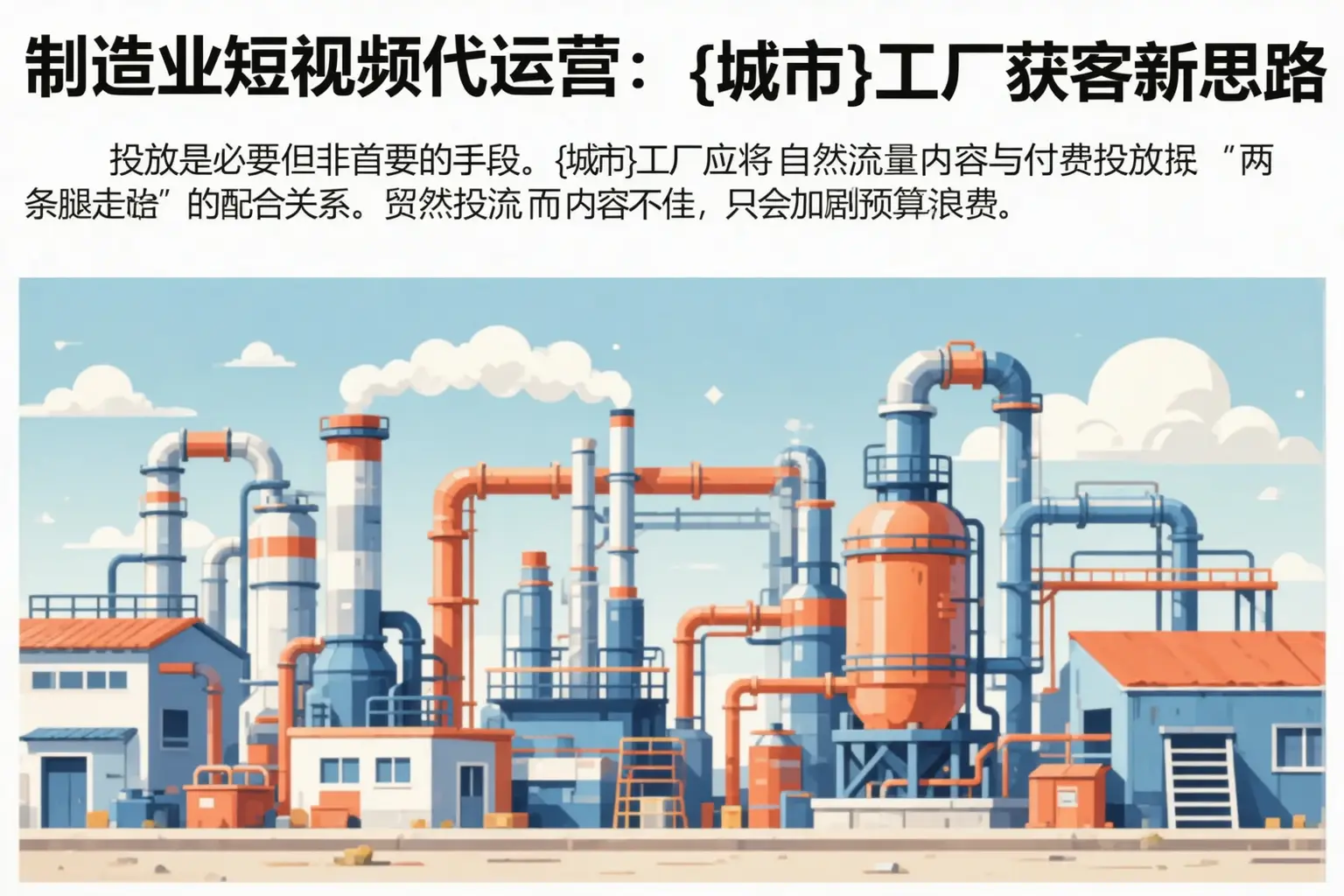 制造业短视频代运营：山西工厂获客新思路